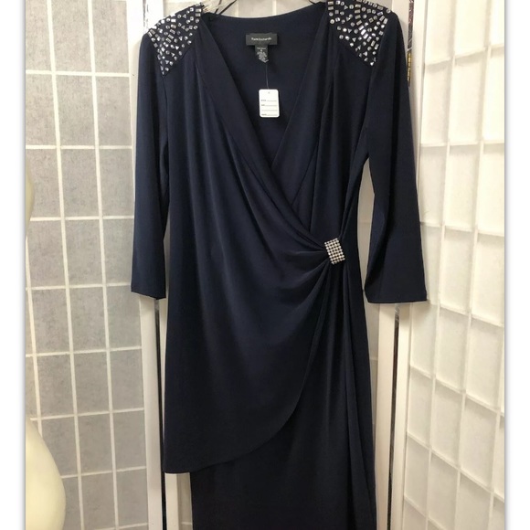 R & M Richards,Women,Dress,blue,parties, size8.: - Picture 4 of 10